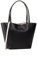 GUESS Women Alby Toggle Tote Bag, Black/Stone