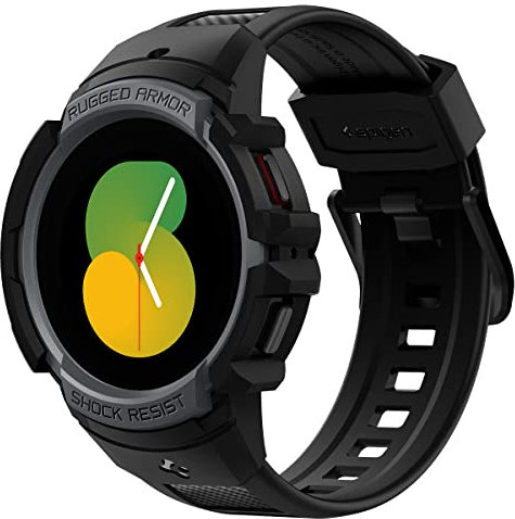Spigen Rugged Armor Pro Compatibile con Samsung Galaxy Watch 5 44mm (2022) e Galaxy Watch 4 44mm (2021) - Charcoal Gray