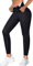 Chumian Sauna Sweat Pants for Women High Waist Leggings Slimming Neoprene Pants Thermo Compression Workout Tights Body Shaper (Black, L)
