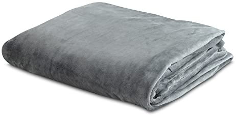 HoMedics Gewichtsdecke Entspannungsdecke Therapiedecke- Für erholsamen Schlaf, Ruhe, Entspannung und Beruhigung, mit abnehmbarem, waschbarem Bezug, 4,5 kg Gewicht, 100% Polyester und Glasperlen