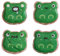 BESPORTBLE 4Pcs Winter Mini Self- Heating Hand Warmer Cute Frog Reusable Cartoon Gel Pack Instant Heating Handbags for Men and Women in Cold Wether