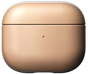 Nomad Airpods V3 Case Natural Schutzhülle aus Echtleder für AirPods 3. Gen in Beige