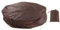 Housse de protection ronde pour , spa gonflable, piscine, meubles de baignoire, en taffetas polyester argenté 190 imperméable (215 x 70 cm, marron)