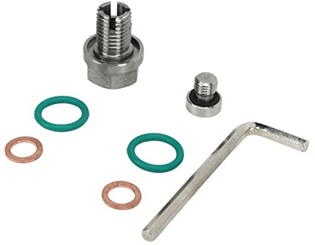 Selbst Klebende Ölpfannen-Gewinde-Reparatur-Set, übergroße Huckepack-Abfluss-Stecker Edelstahl, Selbst Klebende Ölwanne-Gewinde-Reparatur-Kits mit Hex-Schraubens Chl üssel (M14.1-1.5x15mm)