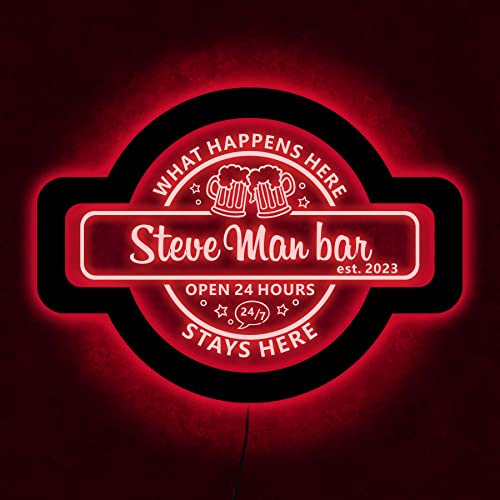 Personalisierte Bar Neon Zeichen, Bar Neon Zeichen Custom, Bar Led Neon Zeichen, Benutzerdefinierte Bar Zeichen Für Home Bar, Bar Lichter Für Home Bar, Bar Licht Up Zeichen