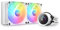 NZXT Kraken 240 RGB - 240mm AIO CPU Liquid Cooler - Customizable 1.54 Square LCD Display for Images, Performance Metrics - High-Performance Pump - 2 x F120 RGB Core Fans - White