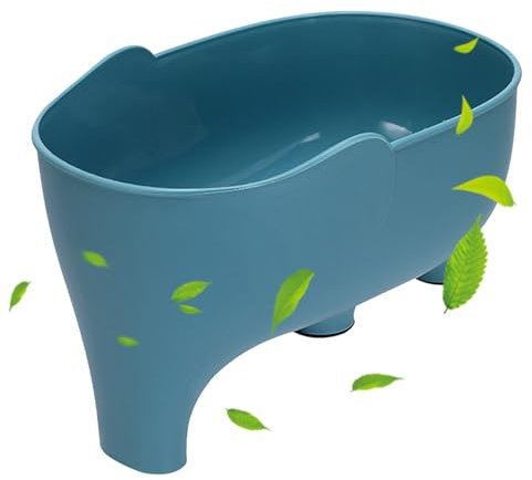 Yulokdwi Elephant Shaped Sink Strainer - Multifunctional Dish Drainer,Cute Multifunctional Elephant Drainage Basket for Food, Fruits, Vegetables, Pasta Fits Most Kitchen Sinks