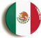 Mexico National Flag Fridge Magnet (Circular 2inch / 50mm Diameter)