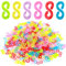 Thinp 1000pcs S Clips Rubber Band Clips,S Clips for Loom Bracelets Plastic Rubber Band Bracelet Clips Connectors Refills Colorful Rubber Band Bracelet Connectors for Loom Bracelets Handicrafts Making