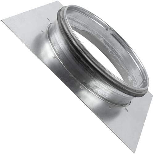 Vent Systems 150 mm Kanalanschlussflansch mit EDPM-Gummidichtung, Trocknerentlüftungsadapter und Montageplatte, ideal für nahtlose HVAC-Kanal-Verbindungen, Abluftventilatoren und Luftstrom-Management