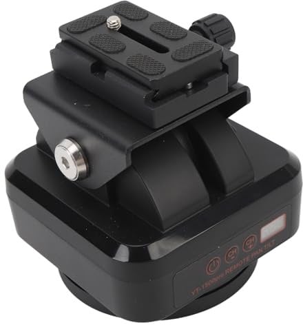 YT-1500pro Remote Control Pan Tilt Head Motorized Rotating Panoramic Tripod Head for Smartphones DSLR Cameras