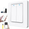 Acmerota Smart Wall Switch Compatible for Alexa Light Switch (Neutral Required) 2Gang 1Way WIFI Smart Light Switch APP Control Compatible with Amazon Alexa, Google Assistant (No HUB Required)
