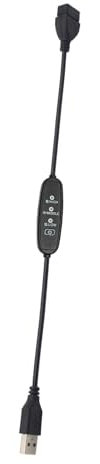 Yjcnelcr Ligne de contrôle de vitesse USB 5 V avec commutateurs pour charger et régler la vitesse et la luminosité des ventilateurs et lumières USB