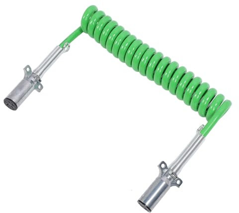 Cavo per Rimorchio a Spirale a 7 Vie Cavo Elettrico 15 Piedi per Campeggiatori di e Altro