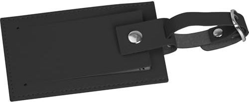 Livepac-Office Kofferanhänger aus Kunstleder/Farbe: schwarz