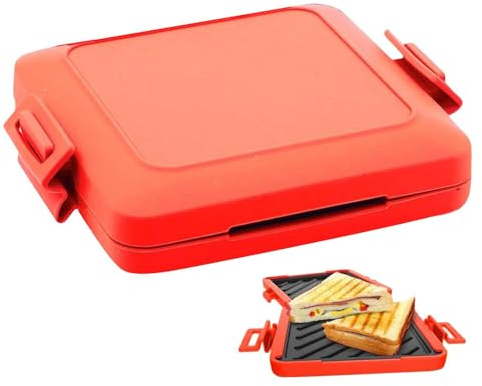Microwave Toastie Sandwich Maker | Microwave Grilled Cheese Maker | Microwavable Toastie Maker No Electricity | The Toasty Microwave Sandwich Maker | Wireless Micros Munchy Microwave Toaster Maker