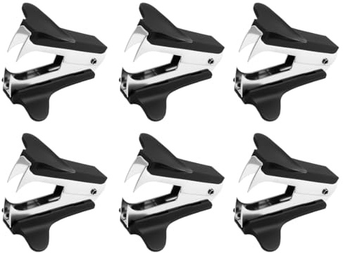 6 Pezzi Mini Levapunti Metallici Mini Graffetta, Portatile Levapunti Rimuovi, Ufficio Levapunti Spillatrice per Rimuovere, Punti Metallici Facilmente e Velocemente, Per Quotidiano In Ufficio E A Casa