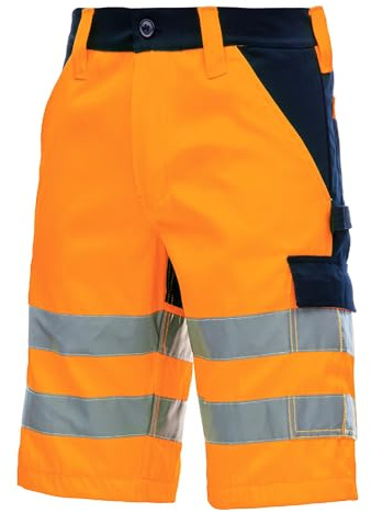 Nitras Warnschutzshort Short Kurze Hose Arbeitshose für den Sommer