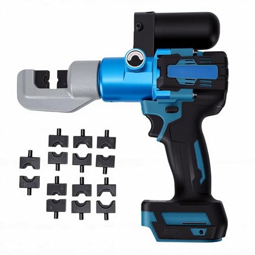 Bewinner Pinza Crimpatrice Idraulica Elettrica, Compatibile con Batterie BL1815 BL1820 BL1830 BL1840, Uscita 60KN, Corsa 12mm, Crimpatrice per Capicorda Senza Fili