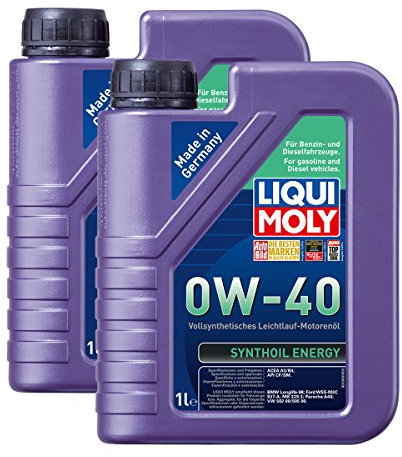 2x LIQUI MOLY 1360 Synthoil Energy 0W-40 Motoröl Vollsynthetisch 1L