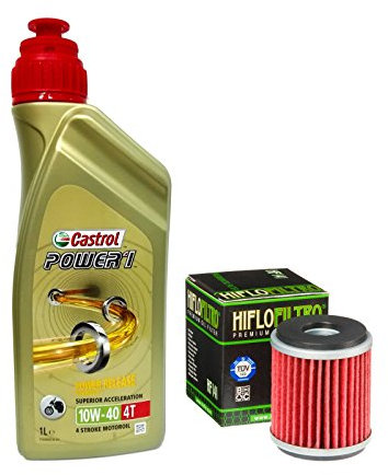 Kit tagliando Castrol Power 1 10W40 filtro olio Yamaha WR/YZF R/X