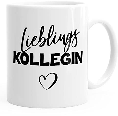 Kaffee-Tasse Lieblings Kollegin Geschenk MoonWorks® weiß unisize