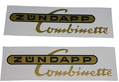 Zündapp Combinette - Adhesivo decorativo para revestimiento lateral de tanque o moto, para restaurar la pintura y el carenado de los coches antiguos