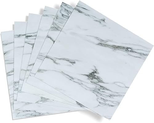 d-c-fix piastrelle adesive pavimento Marmo Premium effetto - 11 pezzi - PVC vinile impermeabile rivestimento vinilico listoni mattonelle per uso interno, bagno e cucina 30x30 cm