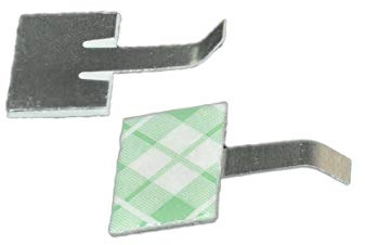 RS PRO Kabelhalter Klebend Aluminium Silber 17mm x 3.5 mm x 24 mm, Packung a 100 Stück