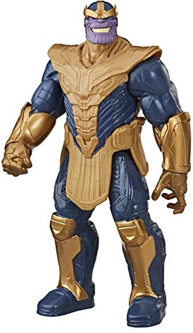 Avengers Marvel Titan Hero Series Blast Gear Deluxe Thanos Action Figure Age 4+,Toy, Inspired ByMarvel Comics, For Children Aged 4 And Up,Blue, 30-cm
