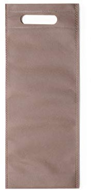 25 Bolsas para Botellas de vinos Material Non-Woven. Lote de Bolsas de Vino marrón para Bodas, bautizos y comuniones. Bolsas Regalo. Bolsas Clientes Tienda (Marron, 25)