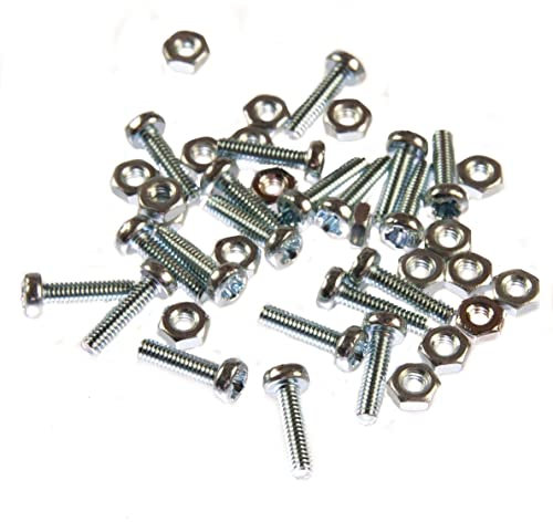 M2 (2mm x 12mm) Pozi Pan Head Machine Screw (Bolt) - ZP Steel (Pack of 20)
