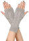 FGFD&OU Fingerlose Handschuhe für Damen Gestrickte Halb Fingerhandschuhe Kurzer Strickhandschuhe Fäustlinge Handwärmer Handgelenkwärmer Armstulpen Handstulpen Pulswärmer (1Paar-Hellgrau)