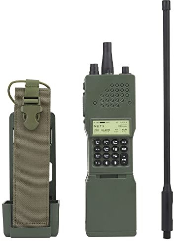 WarmHeartting Taktische Dummy Simulation PRC-152 Radio Walkie Talkie Modell für Militärfans Airsoft CS Cosplay Dekorationskollektion MOLLE Weste Zubehör, Grün
