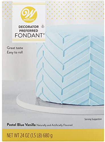 Wilton Ready-to-Use Pastel Blue Vanilla-Flavored Fondant, 24 oz.