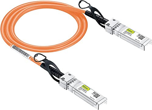[Orange] 10G SFP+ DAC Kabel 1.5-Meter(4.9ft), Twinax SFP+ Kabel für Cisco SFP-H10GB-CU1.5M, Meraki, Ubiquiti UniFi, D-Link, Supermicro, Netgear, Mikrotik, Open Switches