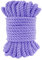 LEREATI Tiefes Violett Polyester Kordel 7mm x 11m, 3-lagige Weiches Bastelseil Satin-Kordel-Besatz Dekorative gedrehte Makramee Schnur für DIY Handwerk Vorhang Krawatte Ehre Cord Geschenk Taschen
