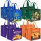 AhfuLife 8 Stk Halloween Geschenktüte Tasche, Halloween Süßigkeit Süßes Taschen aus Non Woven mit Griffen für Trick or Treat Partyzubehör Eimer Beutel, Deko Kinderparty