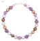 Feliss Handmade: Ketten aus Perlen, Halskette Damen. Statement Kette 45 cm lang in Boho Style. Choker Halsband, aesthetic Necklace Schmuck. Beads Perlenkette für Frauen in lila mit Glasperlen.