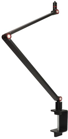 Foldable Rotatable Projector Stand with Clamp, 4.4lb Load,Arm Support, Desktop Projector Stand for Livingroom, 1/4in Mounting Screw, High Strength Clamp, U Shaped Groove