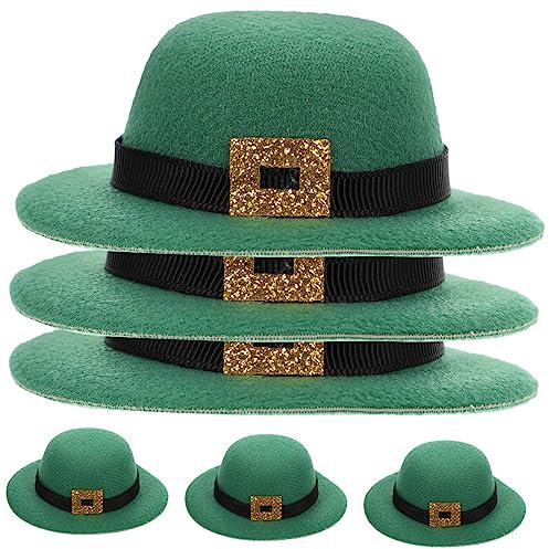Zerodeko 12pcs St Patrick's Day Wine Bottles Hat Covers for Festive Decorations