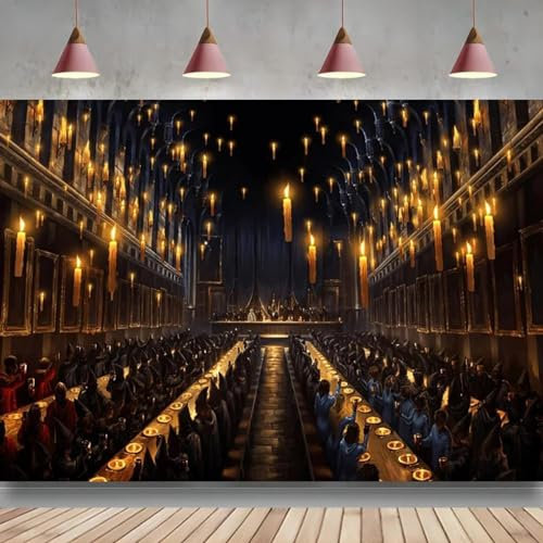 Magischer Hintergrund für Fotografie Hogwarts Mottoparty Dekoration Zubehör Schlafzimmer 200x140CM Vinyl Hintergrundtuch