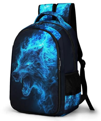 WCEECE Ranzen Jungen Wolf Wölfe Schulranzen 5.klasse Jungen Tier Schulranzen Leichter Reise Outdoor Freizeit