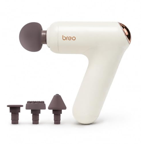 Breo Lucky 7 Massagegerätpistole mit Wärme, Tiefengewebe-Muskelstimulator, Körperentspannung, geräuscharm für die Erholung
