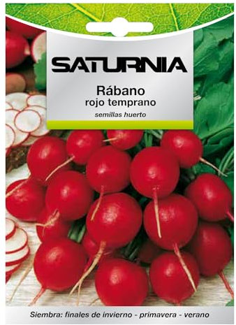 Semillas Rabano Rojo Temprano (8 gramos) Semillas Verduras, Horticultura, Horticola, Semillas Huerto.