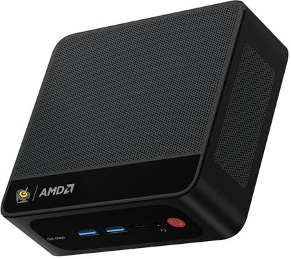 Beelink Mini-PC SER5 MAX Mini-Computer mit AMD Ryzen 7 6800U (8C/16T, bis zu 4,7 GHz), AMD Radeon Grafik, 24G (12G*2) LPDDR5, 500G M.2 PCIe 4.0 SSD, BT 5.2/WiFi 6/1000Mbps LAN/HDMI/DP/Type-C