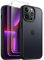 JETech 3 in 1 Matte Case for iPhone 13 Pro 6.1-Inch with 2-Pack Tempered Glass Screen Protector, Translucent Frosted Shockproof Phone Cover (Black)
