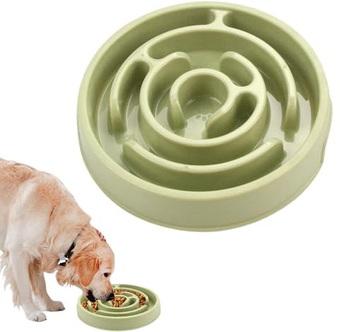 Cuencos para Perros de alimentación Lenta, Cuenco Interactivo para Rompecabezas para Perros, Platos para Comer Lentamente, Cuenco para Mascotas de alimentación Lenta para Perros, Cuenco de Comida
