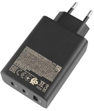 65W Adaptador de Corriente Negro en trío para Samsung EP-T6530 EP-T6530NBEGEU Galaxy Book4 Pro NP944XGK Galaxy Book 13 NP935XDB 15 NP750XDA Pro 15 NP950QDB Galaxy Book Flex NP930QCG