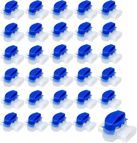 DERAYEE 30 connettori per cavi per robot tosaerba, impermeabili, morsetti di collegamento per cavi auto, tosaerba, robot da giardino